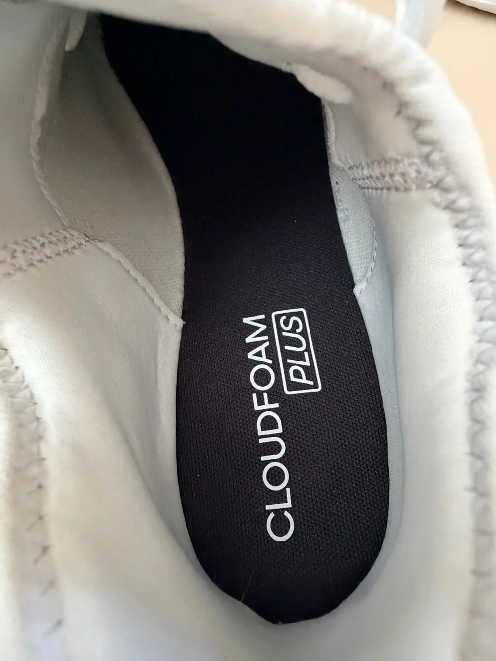 Adidas Cloudfoam Pure SPW Women Shoes Size 9 Grey White Running Sneakers IF3393